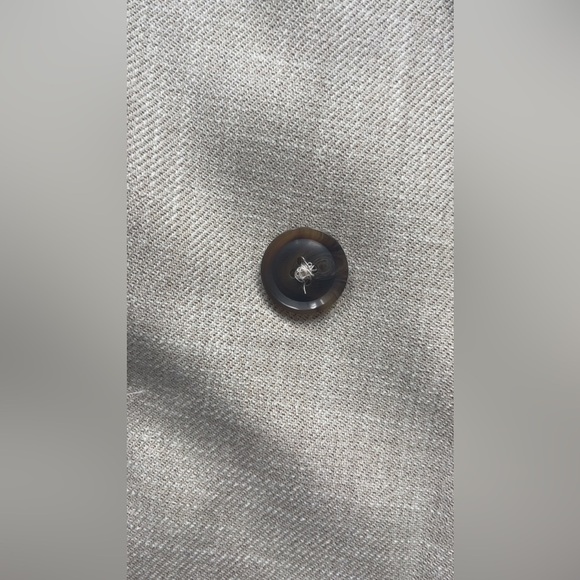 RW&CO Oatmeal Double-Breasted Blazer Size 6 Work Jacket Office Wear Quiet Luxury - Picture 12 of 13